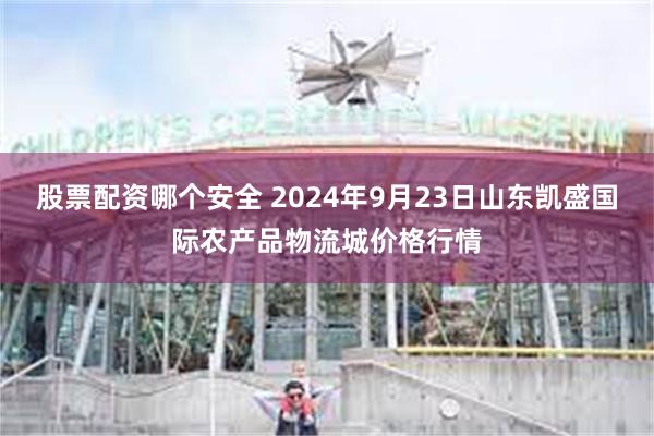 股票配资哪个安全 2024年9月23日山东凯盛国际农产品物流城价格行情